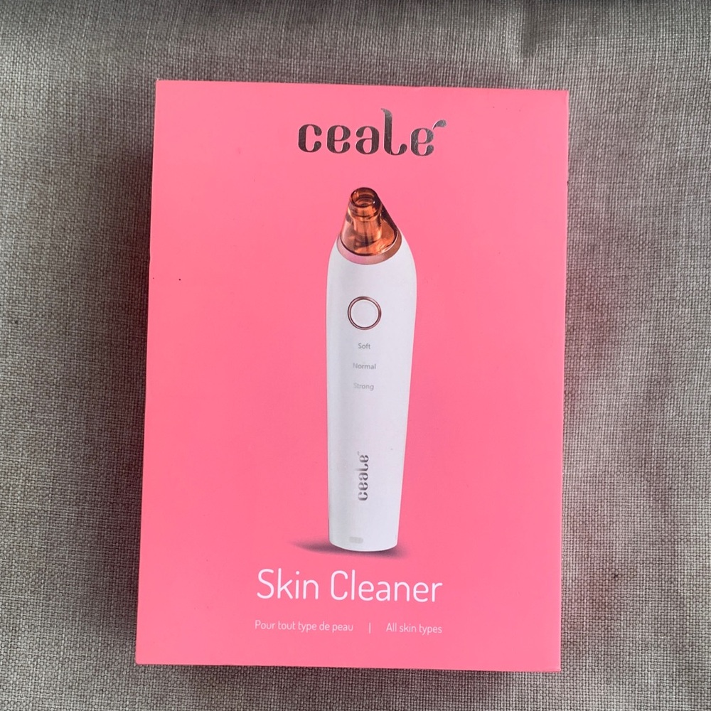 Ceale  Pink Skin Cleaner Facial Pore Vacuum - White Device